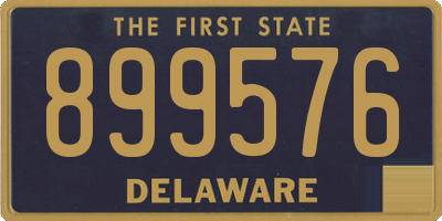 DE license plate 899576