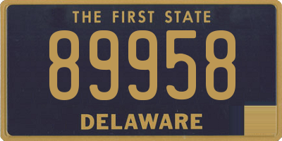 DE license plate 89958