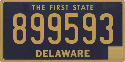 DE license plate 899593