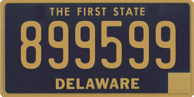 DE license plate 899599