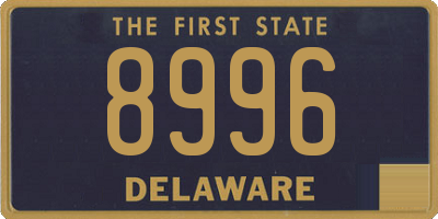 DE license plate 8996