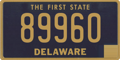 DE license plate 89960