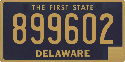 DE license plate 899602