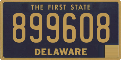DE license plate 899608