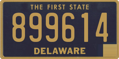 DE license plate 899614