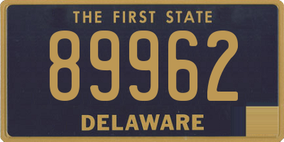 DE license plate 89962
