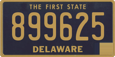 DE license plate 899625