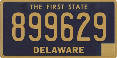 DE license plate 899629