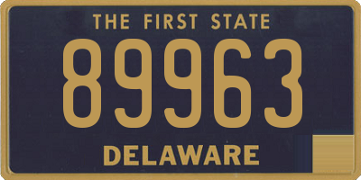 DE license plate 89963