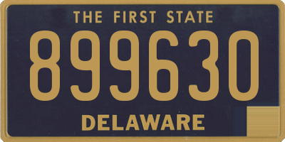 DE license plate 899630
