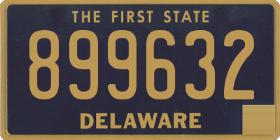 DE license plate 899632