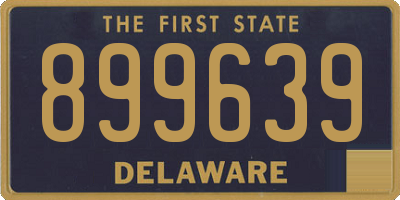 DE license plate 899639