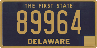 DE license plate 89964
