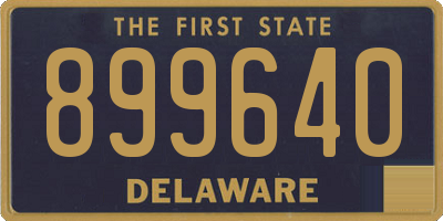 DE license plate 899640
