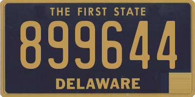 DE license plate 899644