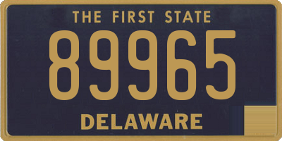 DE license plate 89965