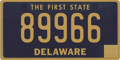 DE license plate 89966