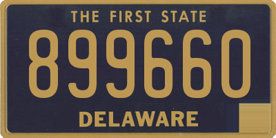 DE license plate 899660