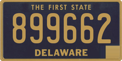 DE license plate 899662
