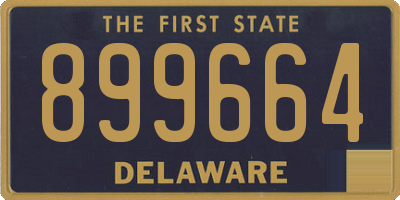 DE license plate 899664