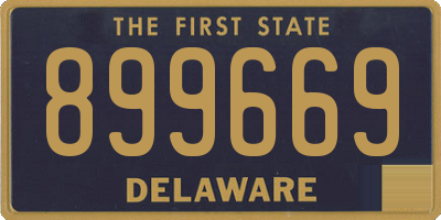 DE license plate 899669