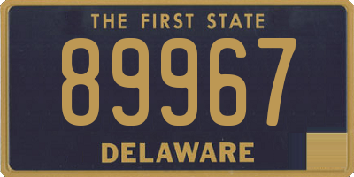 DE license plate 89967