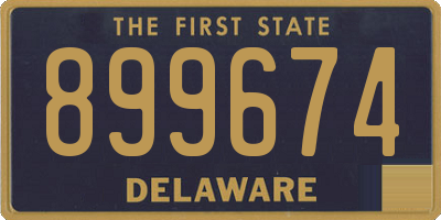 DE license plate 899674