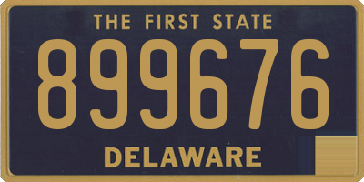 DE license plate 899676