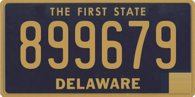 DE license plate 899679