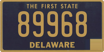 DE license plate 89968