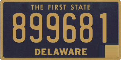 DE license plate 899681