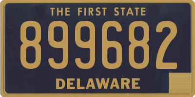 DE license plate 899682