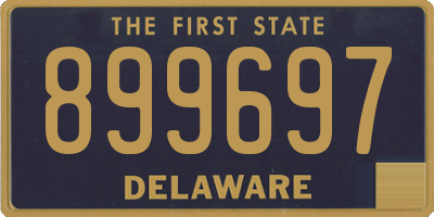 DE license plate 899697