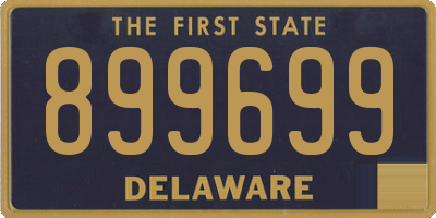DE license plate 899699