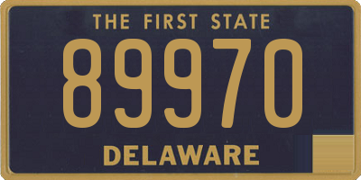 DE license plate 89970