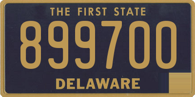DE license plate 899700