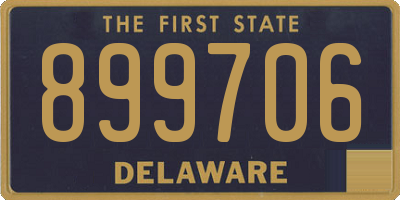 DE license plate 899706