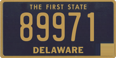 DE license plate 89971