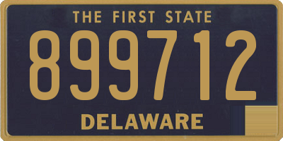 DE license plate 899712