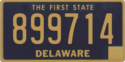 DE license plate 899714