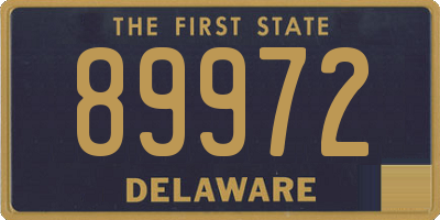 DE license plate 89972