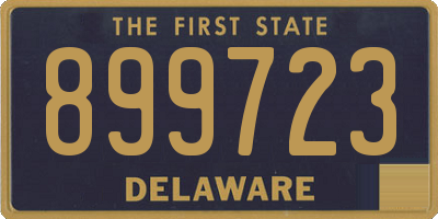 DE license plate 899723