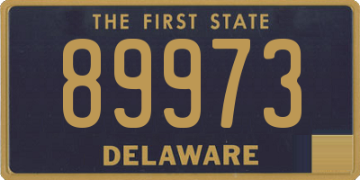 DE license plate 89973