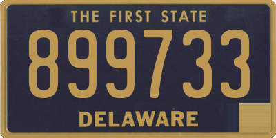 DE license plate 899733