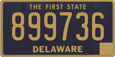 DE license plate 899736