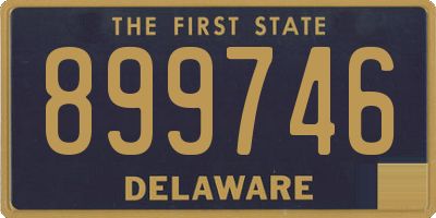 DE license plate 899746