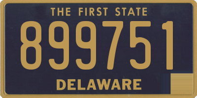 DE license plate 899751