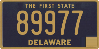 DE license plate 89977