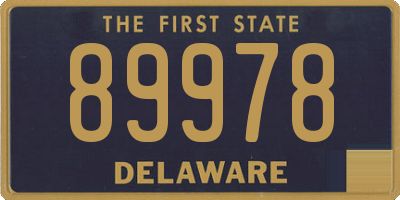 DE license plate 89978