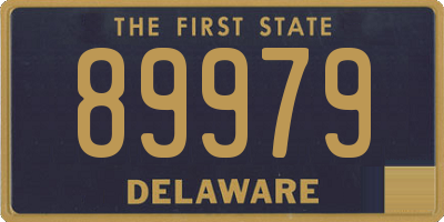 DE license plate 89979